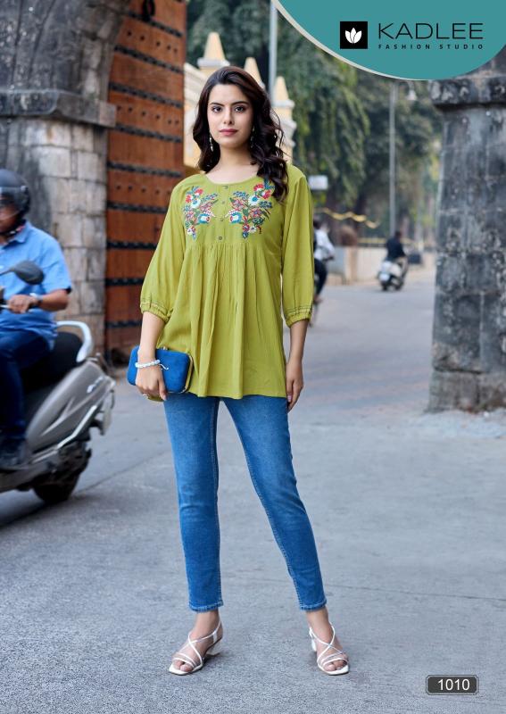 Kadlee crystal vol 2 short top kurtis wholesaler in surat